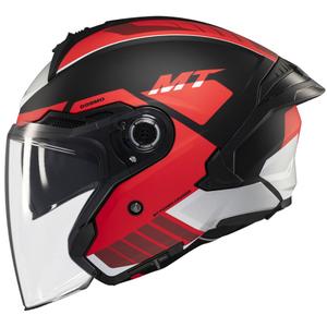 Offener Helm MT Cosmo SV Cruiser matt rot-schwarz-grau