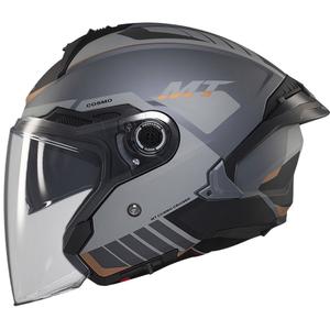 Offener Helm MT Cosmo SV Cruiser mattgrau-schwarz