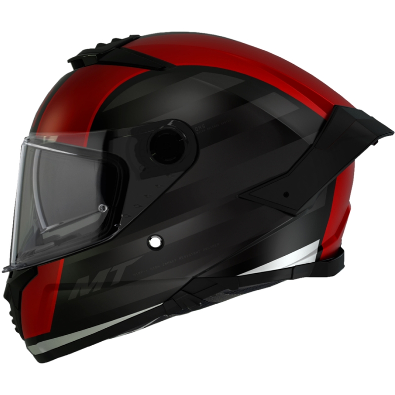 MT THUNDER 4 SV TREADS B5 schwarz-roter Integral-Motorradhelm