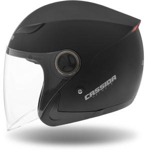 Cassida Reflex offener Motorradhelm schwarz matt