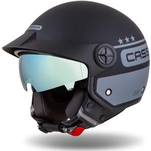 Cassida Handy Plus Chief offener Motorradhelm grau-schwarz