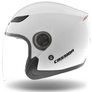 Cassida Reflex offener Motorradhelm weiß