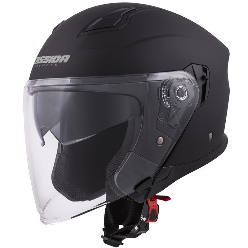 Cassida Jet Tech Open Motorradhelm Schwarz Matt