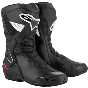 Alpinestars Stella SMX-6 3 Damen-Motorradstiefel Schwarz-Weiß-Rosa