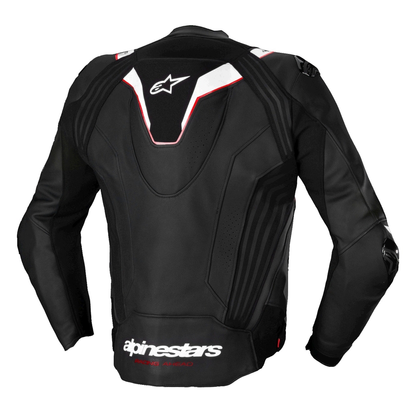 Leder-Motorradjacke Alpinestars Missile 3 Ignition schwarz-weiß
