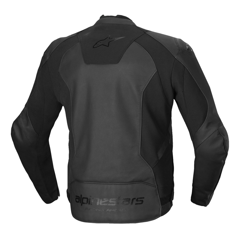 Alpinestars Faster 3 Leder-Motorradjacke schwarz-schwarz