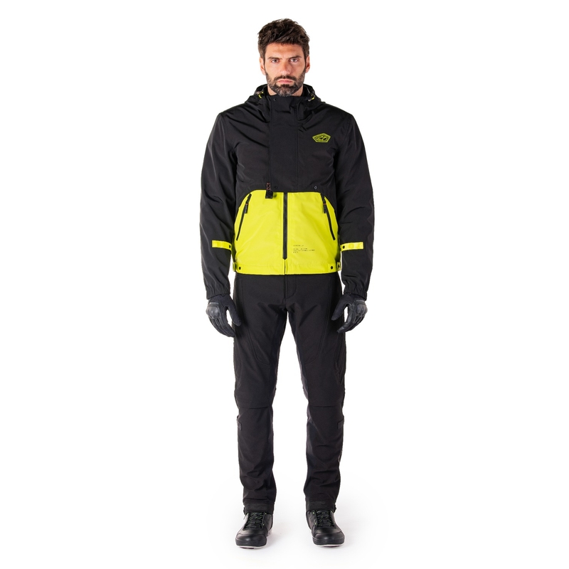 Alpinestars Mootant Waterproof Parka Motorradjacke schwarz-fluo gelb