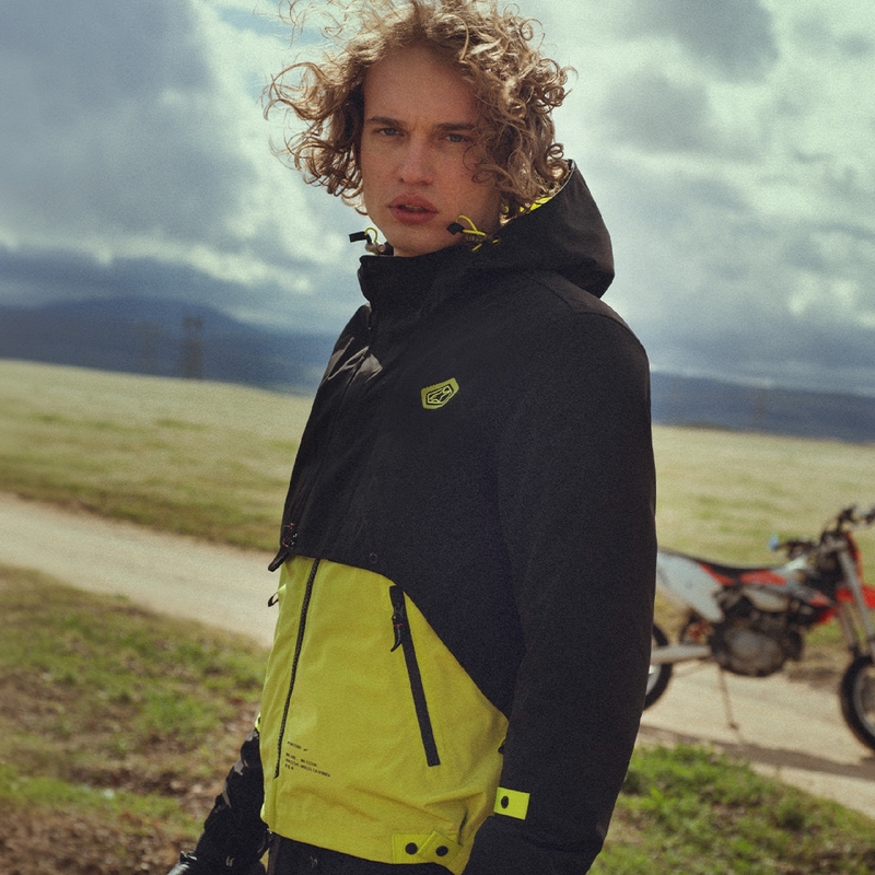 Alpinestars Mootant Waterproof Parka Motorradjacke schwarz-fluo gelb