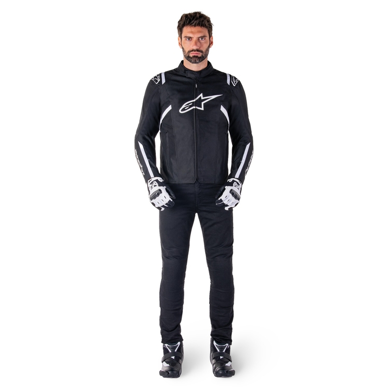 Alpinestars T-SPS 2 Wasserdichte Motorradjacke schwarz-weiß