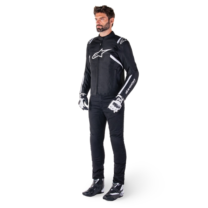 Alpinestars T-SPS 2 Wasserdichte Motorradjacke schwarz-weiß