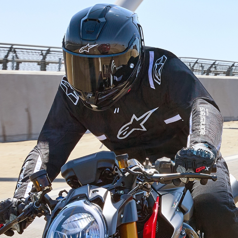 Alpinestars T-SPS 2 Wasserdichte Motorradjacke schwarz-weiß