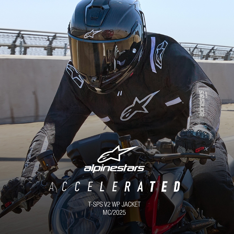 Alpinestars T-SPS 2 Wasserdichte Motorradjacke schwarz-weiß