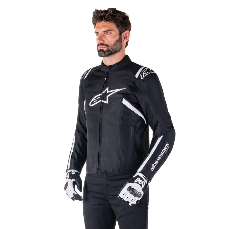 Alpinestars T-SPS 2 Wasserdichte Motorradjacke schwarz-weiß
