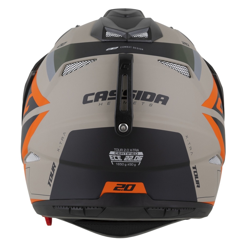 Enduro-Helm Cassida Tour 2.0 X-tra matt sand-orange-grün-schwarz