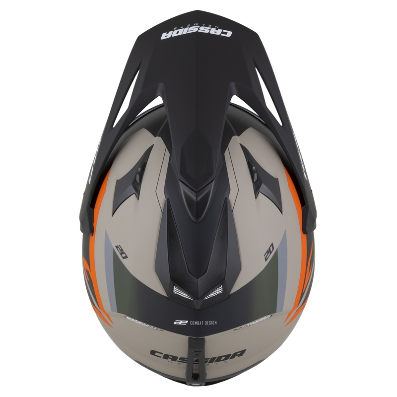 Enduro-Helm Cassida Tour 2.0 X-tra matt sand-orange-grün-schwarz