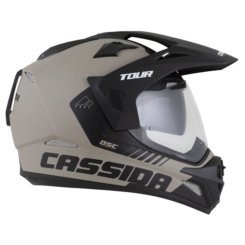Enduro-Helm Cassida Tour 2.0 Dual matt sandschwarz