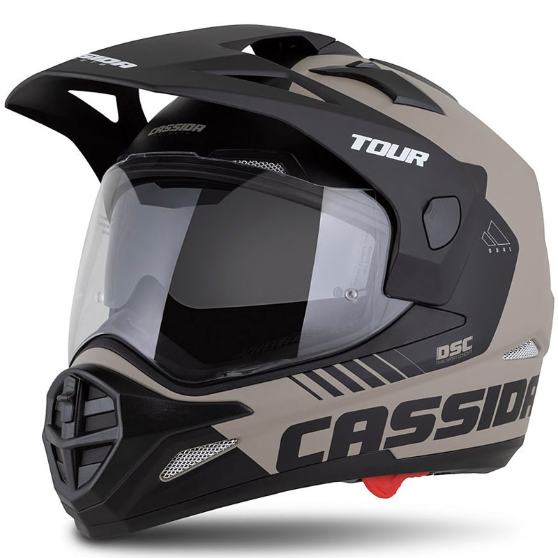 Enduro-Helm Cassida Tour 2.0 Dual matt sandschwarz