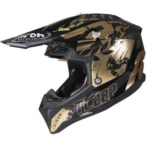 Motocross-Helm Airoh Aviator 3.0 „TC 222 THE LEGEND“ schwarz-gold
