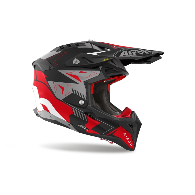 Motocross-Helm Airoh Aviator 3 Spin rot matt
