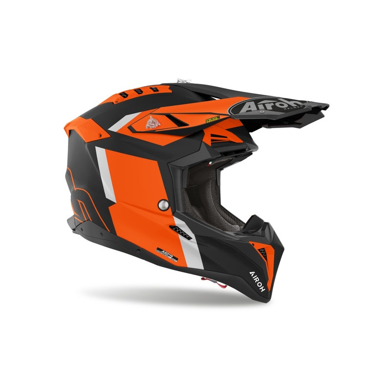 Motocross-Helm Airoh Aviator 3 Glory orange matt