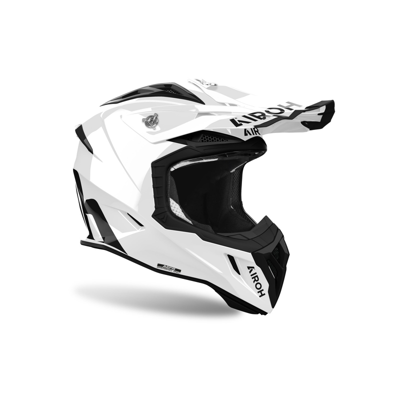 Motocross-Helm Airoh Aviator ACE 2 Farbe weiß glänzend