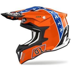 Airoh Strycker Hazzard Motocross-Helm orange