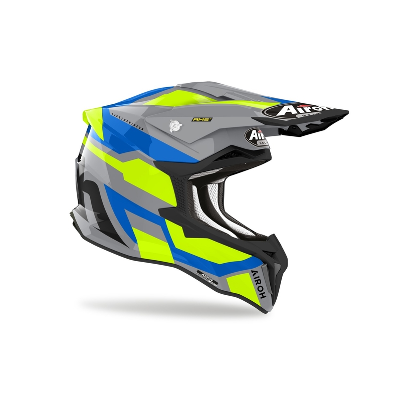 Motocross-Helm Airoh Strycker Glam gelb Ausverkauf
