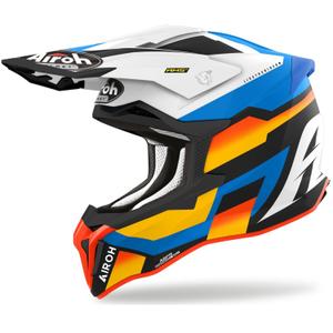 Motocross-Helm Airoh Strycker Glam blau matt