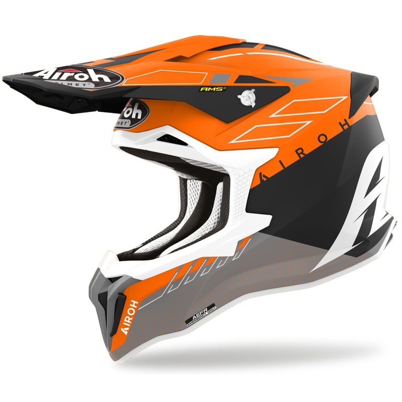 Motocross-Helm Airoh Strycker Skin orange matt Ausverkauf