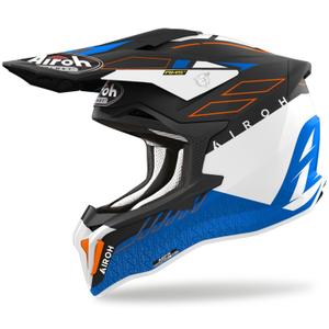 Motocross-Helm Airoh Strycker Skin blau matt