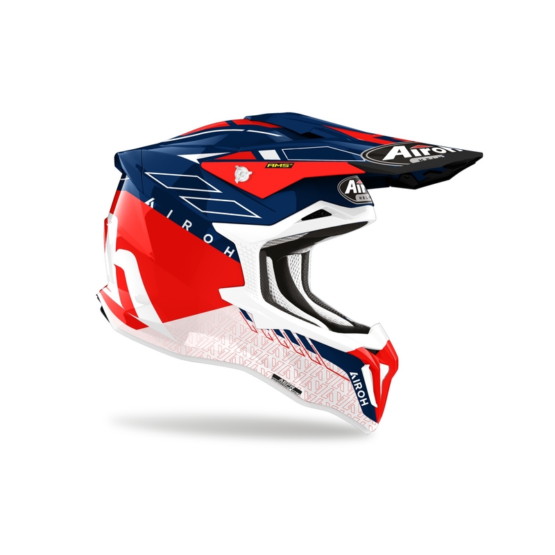 Motocross-Helm Airoh Strycker Skin rot Ausverkauf
