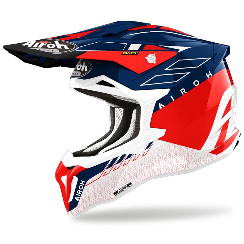 Motocross-Helm Airoh Strycker Skin rot Ausverkauf