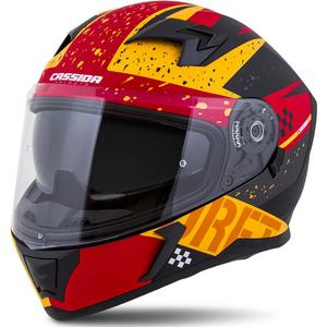 Integral-Motorradhelm Cassida 3.0 DRFT orange-fluorrot