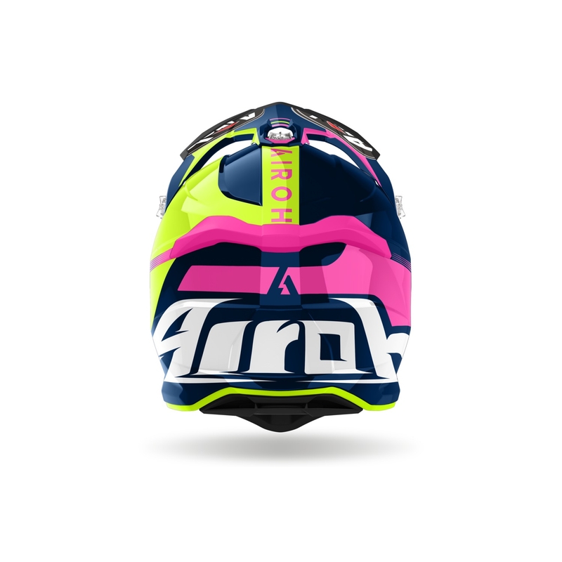 Airoh Strycker Blazer blau-rosa Motocross-Helm Ausverkauf
