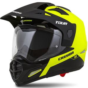 Endurohelm Cassida Tour 1.1 Dual schwarz-fluo gelb