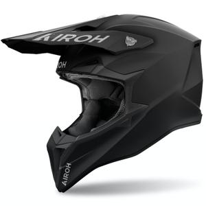 Motocross-Helm Airoh Wraaap Farbe schwarz matt