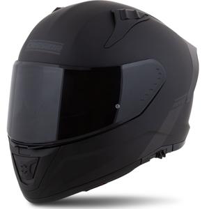 Integrierter Motorradhelm Cassida Aero mattschwarz-grau