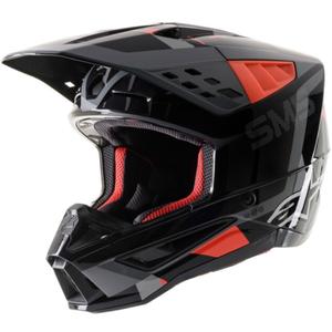 Motocross-Helm Alpinestars S-M5 Rover Anthrazit-Fluorot-Tarngrau