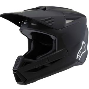 Alpinestars S-M3 SOLID schwarz matt 2025 Kinder-Motocross-Helm