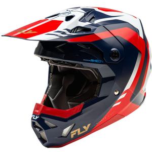 Motocross-Helm FLY Racing Formula CP rot-weiß-blau