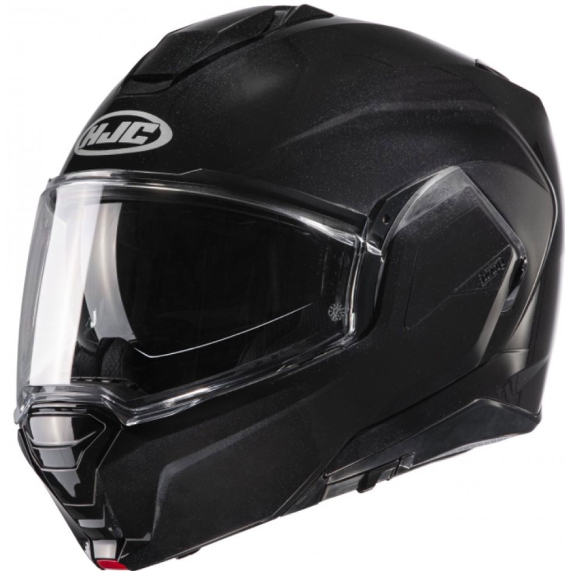 Klappbarer Motorradhelm HJC I100 Solid metal schwarz