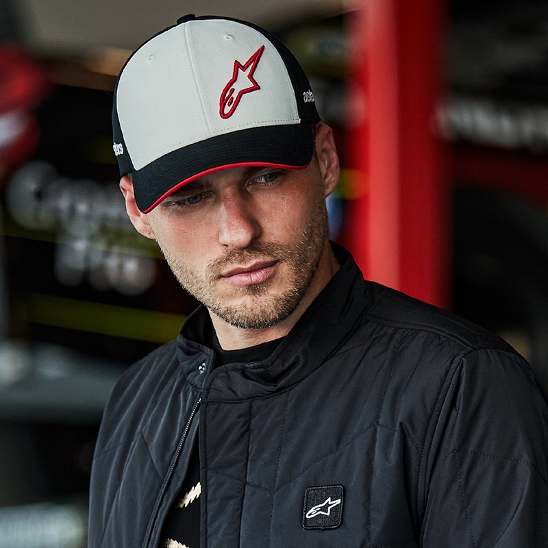 Alpinestars Sessionized Snapback Cap weiß-schwarz-rot
