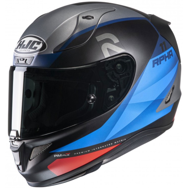 Integral Motorradhelm HJC RPHA 11 Texen MC2SF schwarz-grau-blau Ausverkauf