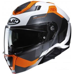 HJC i91 Carst MC7 Klapphelm schwarz-grau-weiß-orange