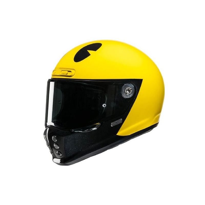 Integrierter Motorradhelm HJC V10 Pac-man Bandai Namco gelb