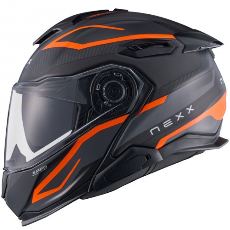 Klapphelm Motorrad Nexx X.Lifetour PRO Mile matt orange-grau Ausverkauf