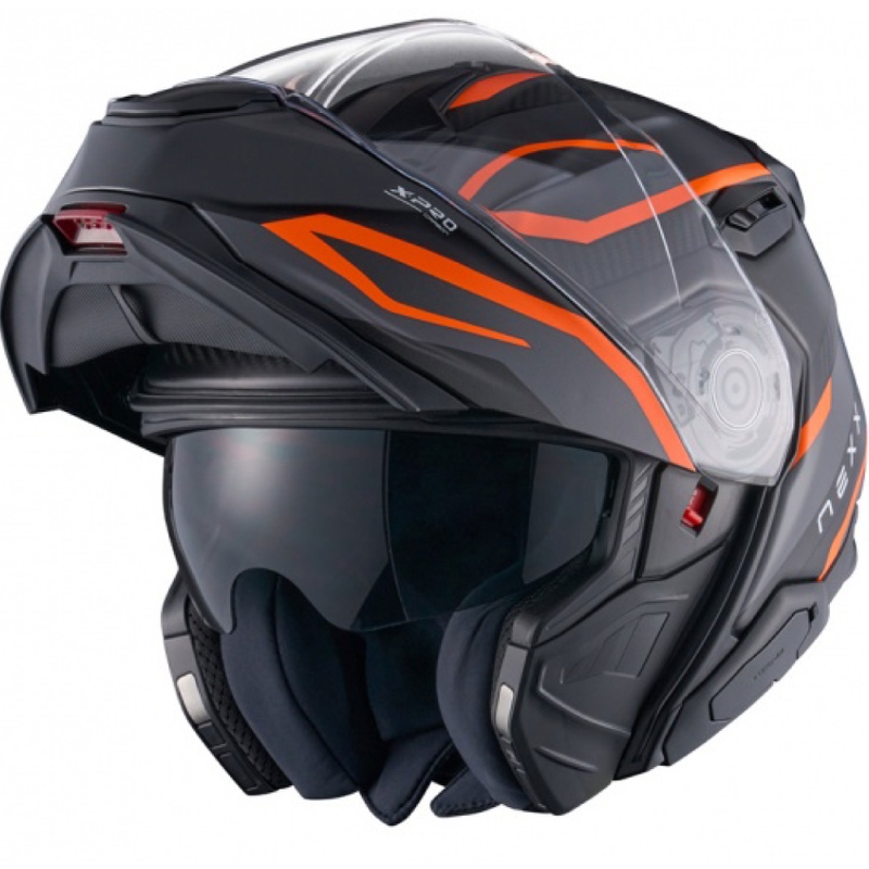 Klapphelm Motorrad Nexx X.Lifetour PRO Mile matt orange-grau Ausverkauf