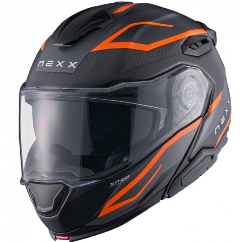 Klapphelm Motorrad Nexx X.Lifetour PRO Mile matt orange-grau Ausverkauf