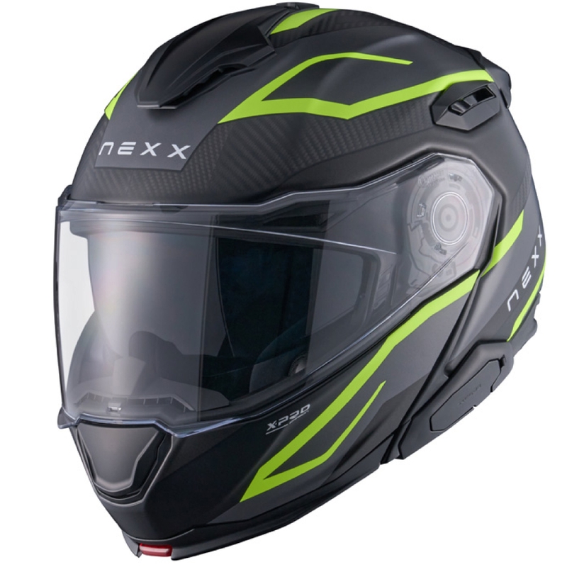 Klappbarer Motorradhelm Nexx X.Lifetour PRO Mile mattgrau-fluogelb