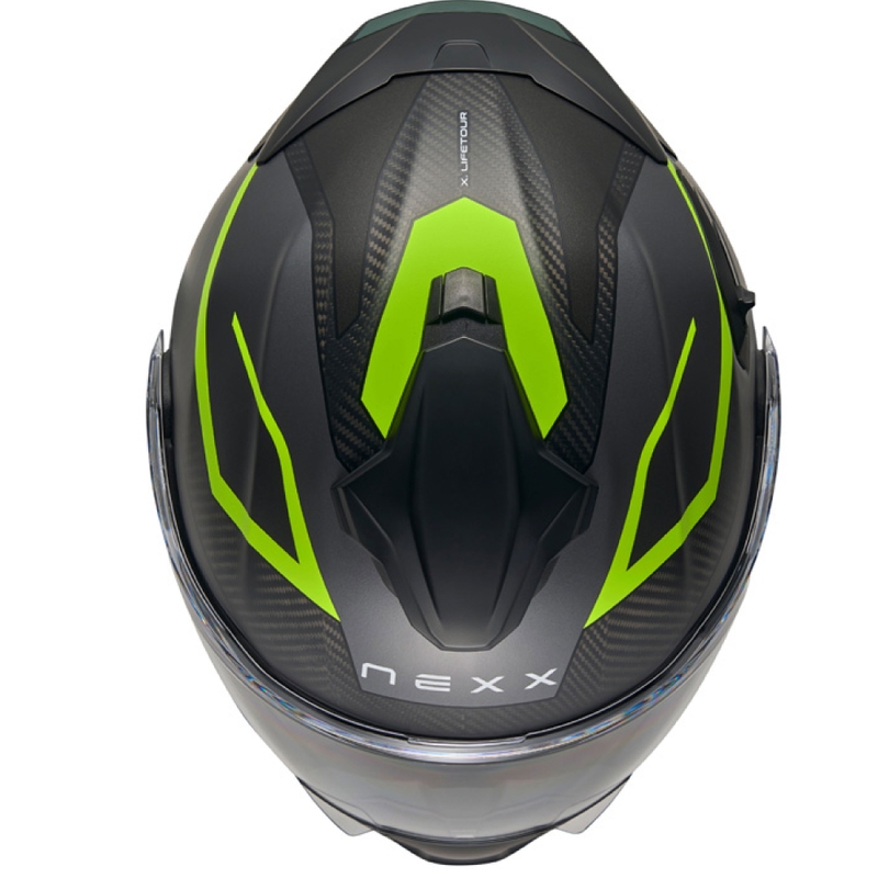 Klappbarer Motorradhelm Nexx X.Lifetour PRO Mile mattgrau-fluogelb